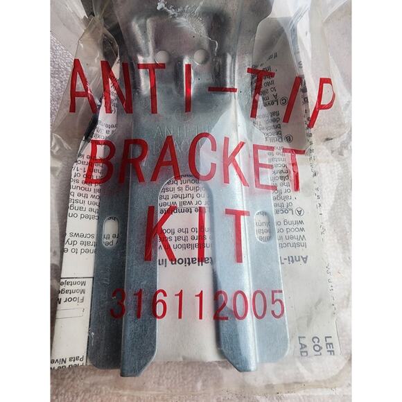 Frigidaire Oven Stove Anti-tip Bracket Instructions Hardware 316112005 Sealed - Picture 1 of 3
